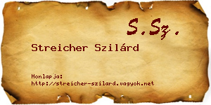 Streicher Szilárd névjegykártya